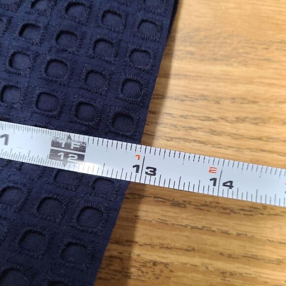 J Crew Navy Blue Basket Weave Shorts Womens size 14 - Picture 4 of 5